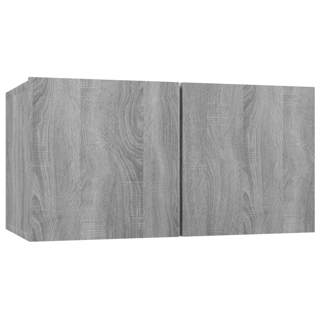 vidaXL TV-Wandschrank Grau Sonoma 60x30x30 cm Holzwerkstoff