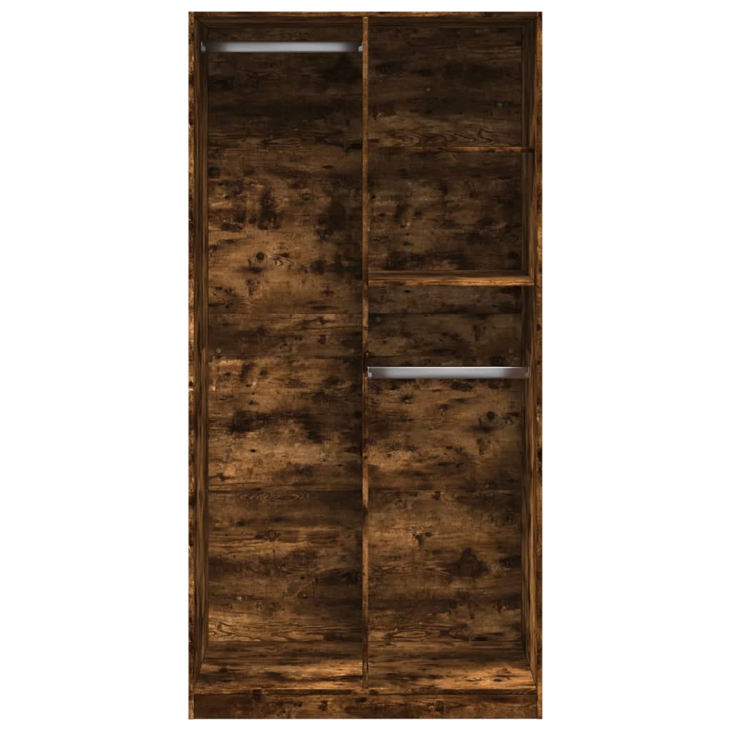 vidaXL Kleiderschrank Räuchereiche 100x50x200 cm Holzwerkstoff