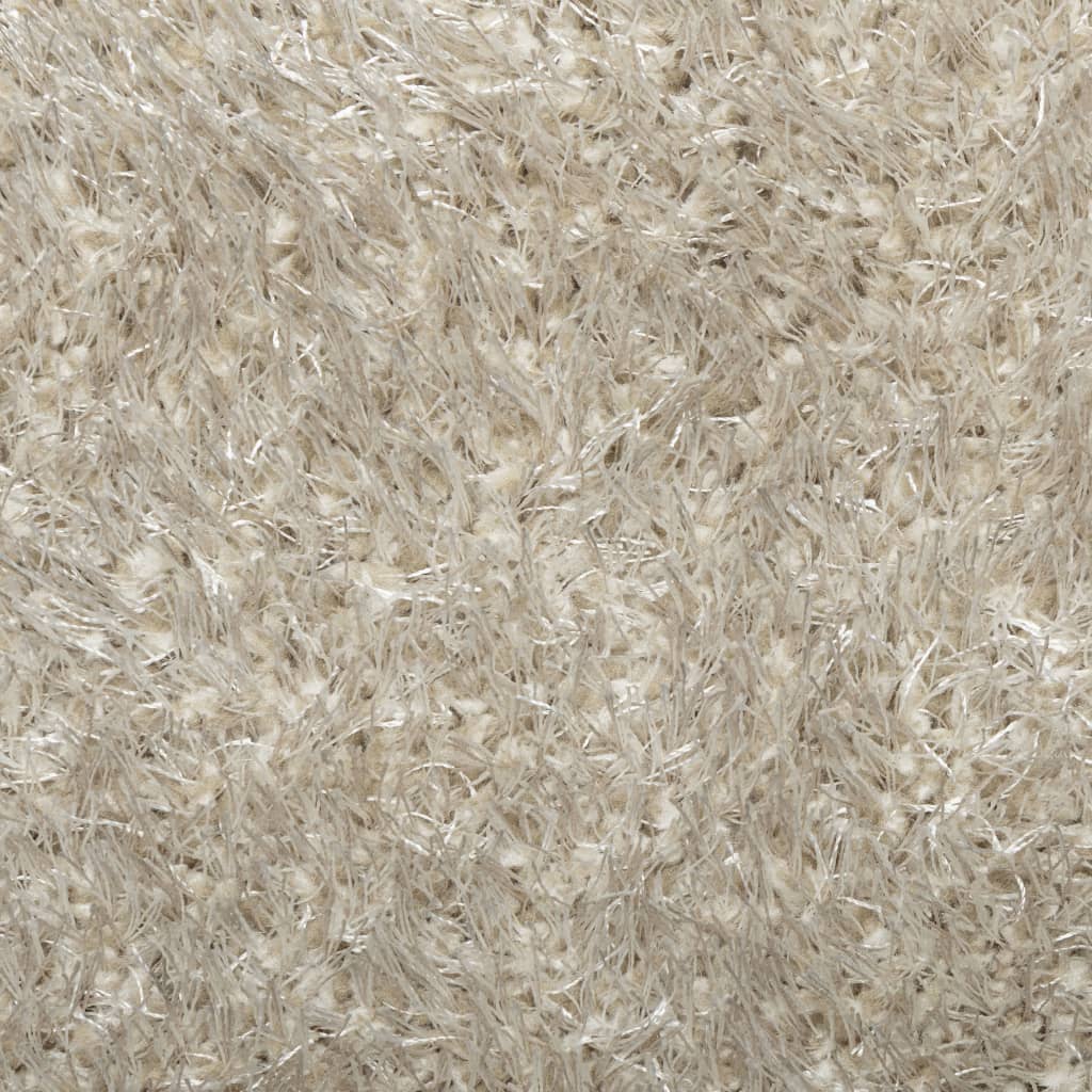 vidaXL Teppich ISTAN Hochflor Glänzend Beige 160x230 cm