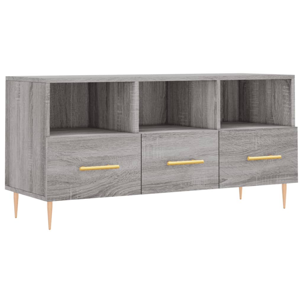 vidaXL TV-Schrank Grau Sonoma 102x36x50 cm Holzwerkstoff