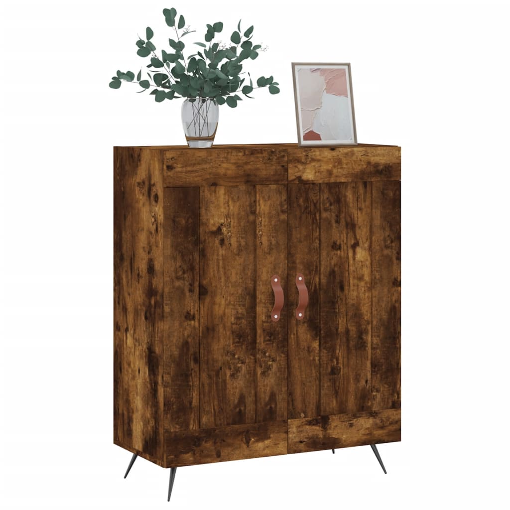 vidaXL Sideboard Räuchereiche 69,5x34x90 cm Holzwerkstoff