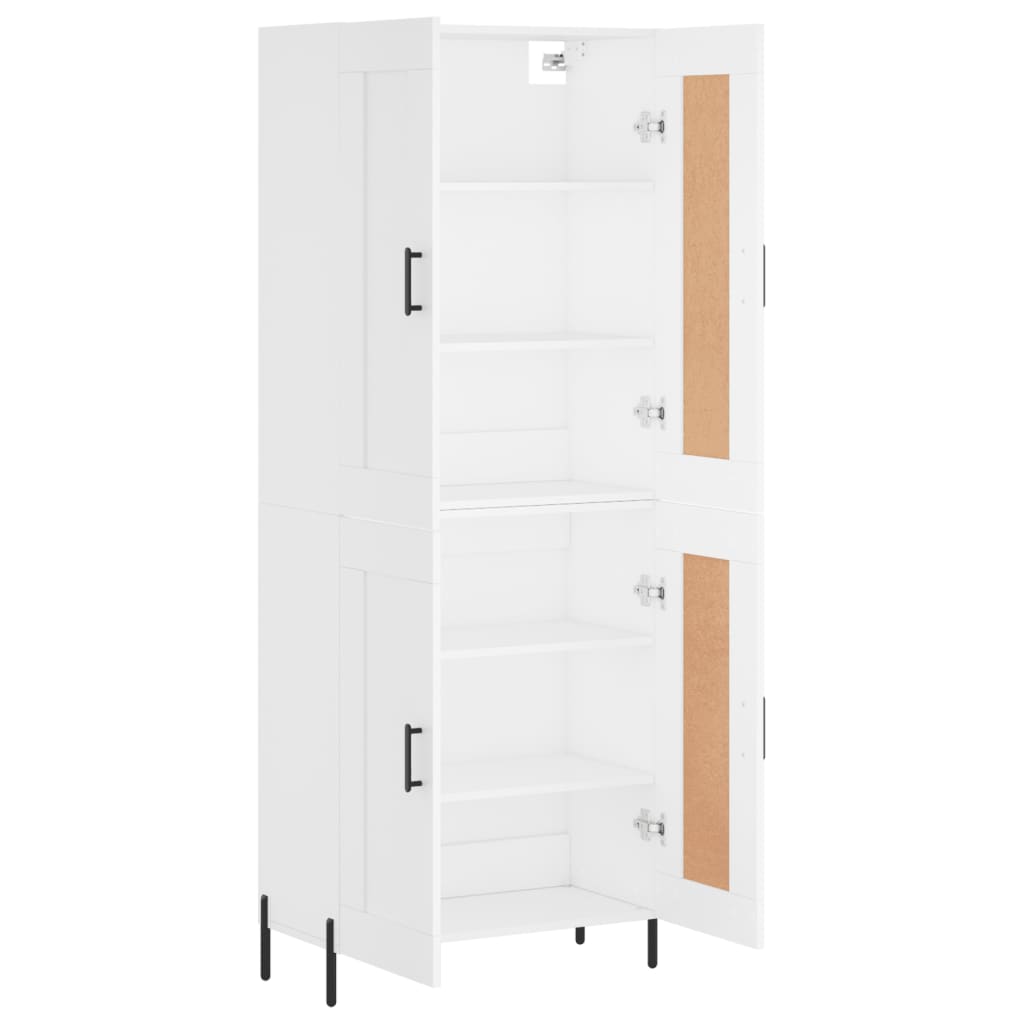 vidaXL Highboard Weiß 69,5x34x180 cm Holzwerkstoff