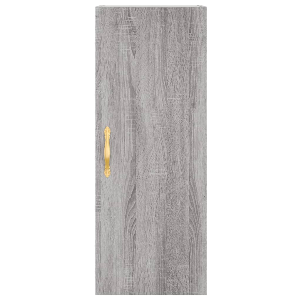 vidaXL Highboard Grau Sonoma 34,5x34x180 cm Holzwerkstoff