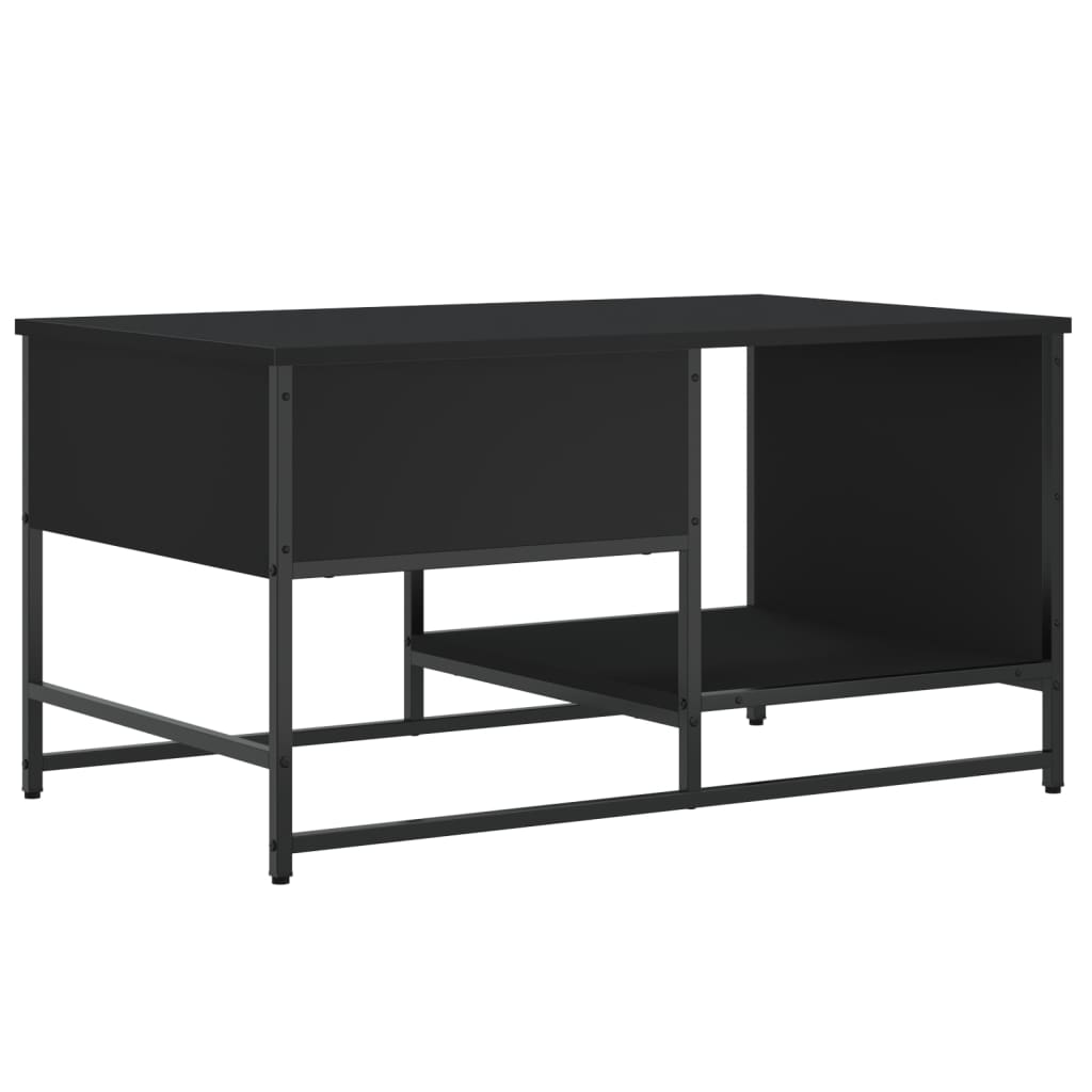 vidaXL Couchtisch Schwarz 85,5x51x45 cm Holzwerkstoff