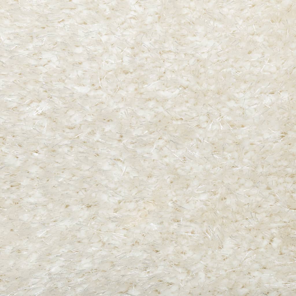 vidaXL Teppich ISTAN Hochflor Glänzend Creme 100x200 cm