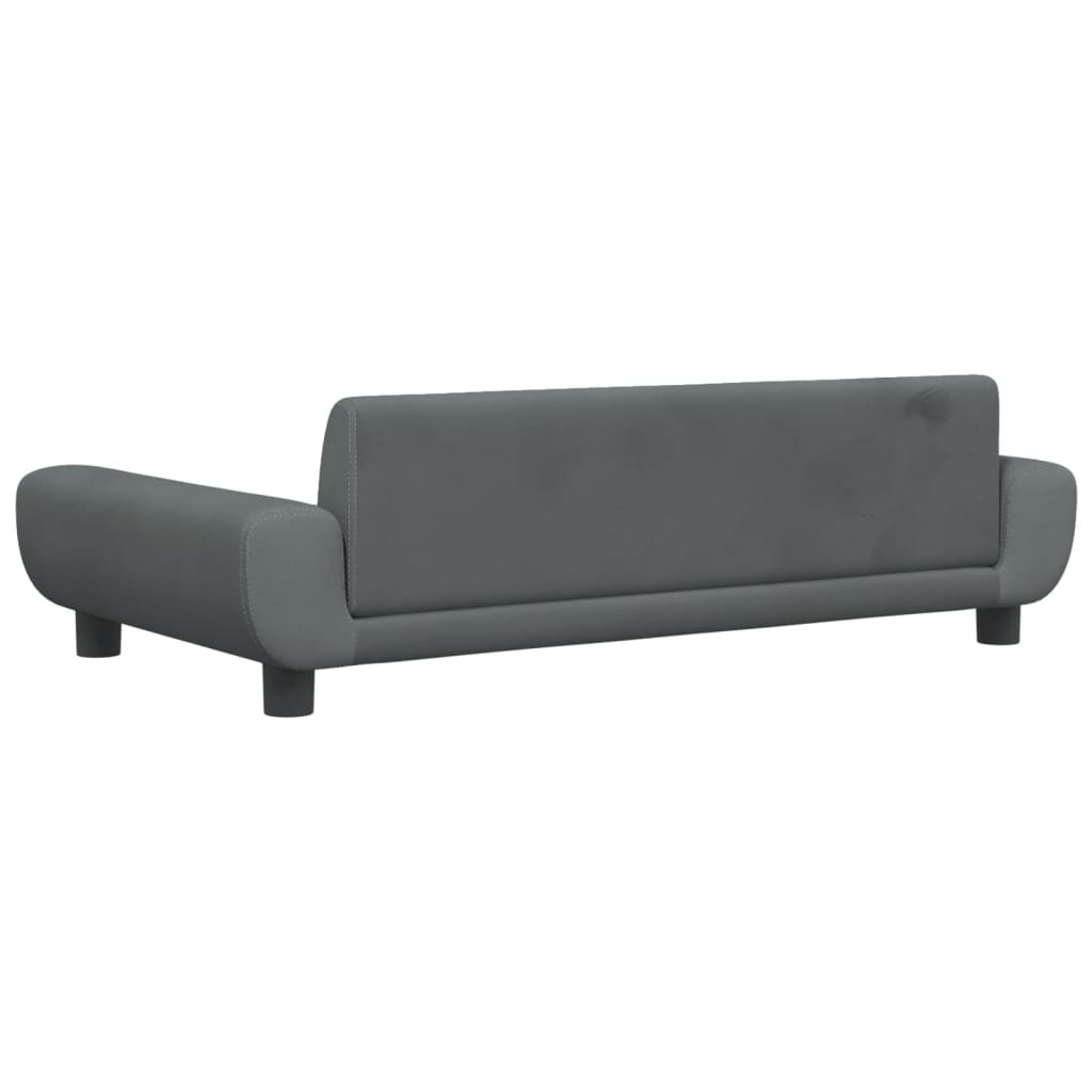 vidaXL Hundebett Dunkelgrau 100x54x33 cm Samt