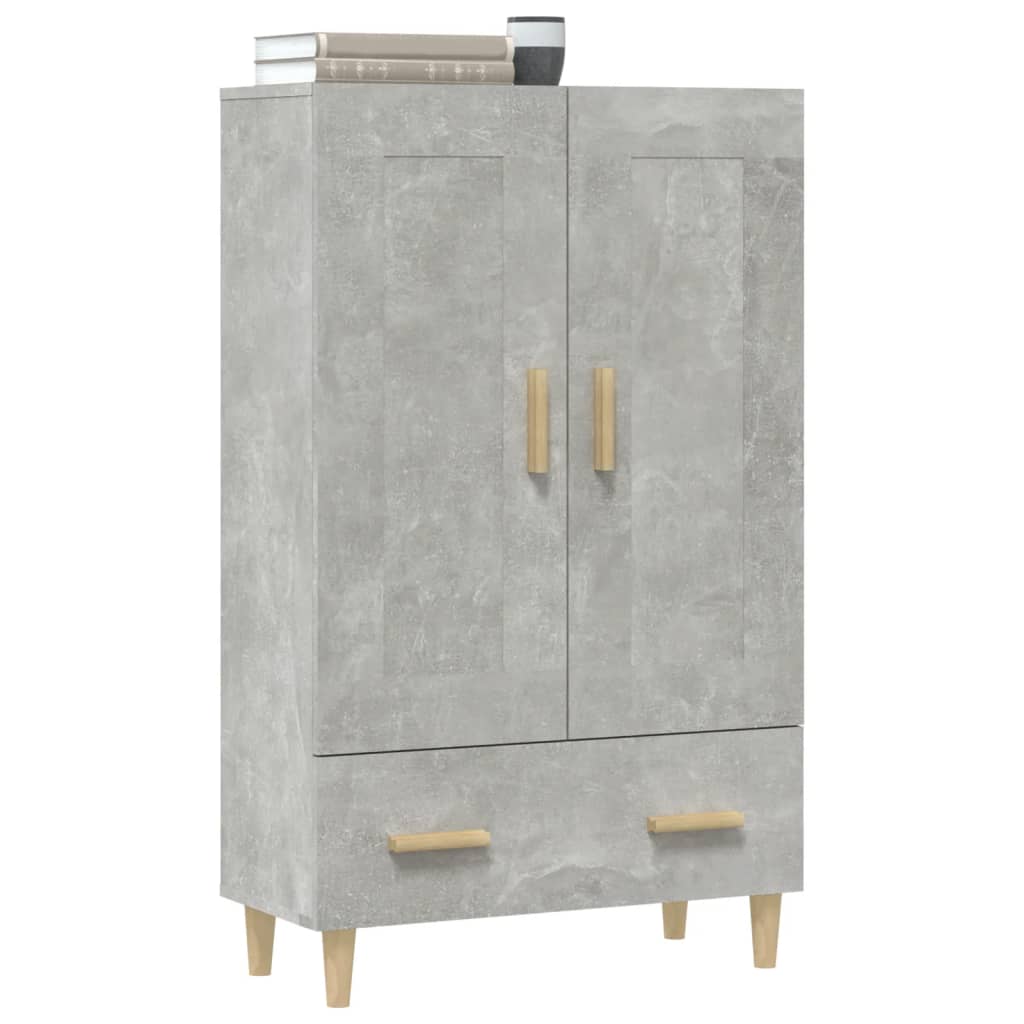 vidaXL Highboard Betongrau 70x31x115 cm Holzwerkstoff