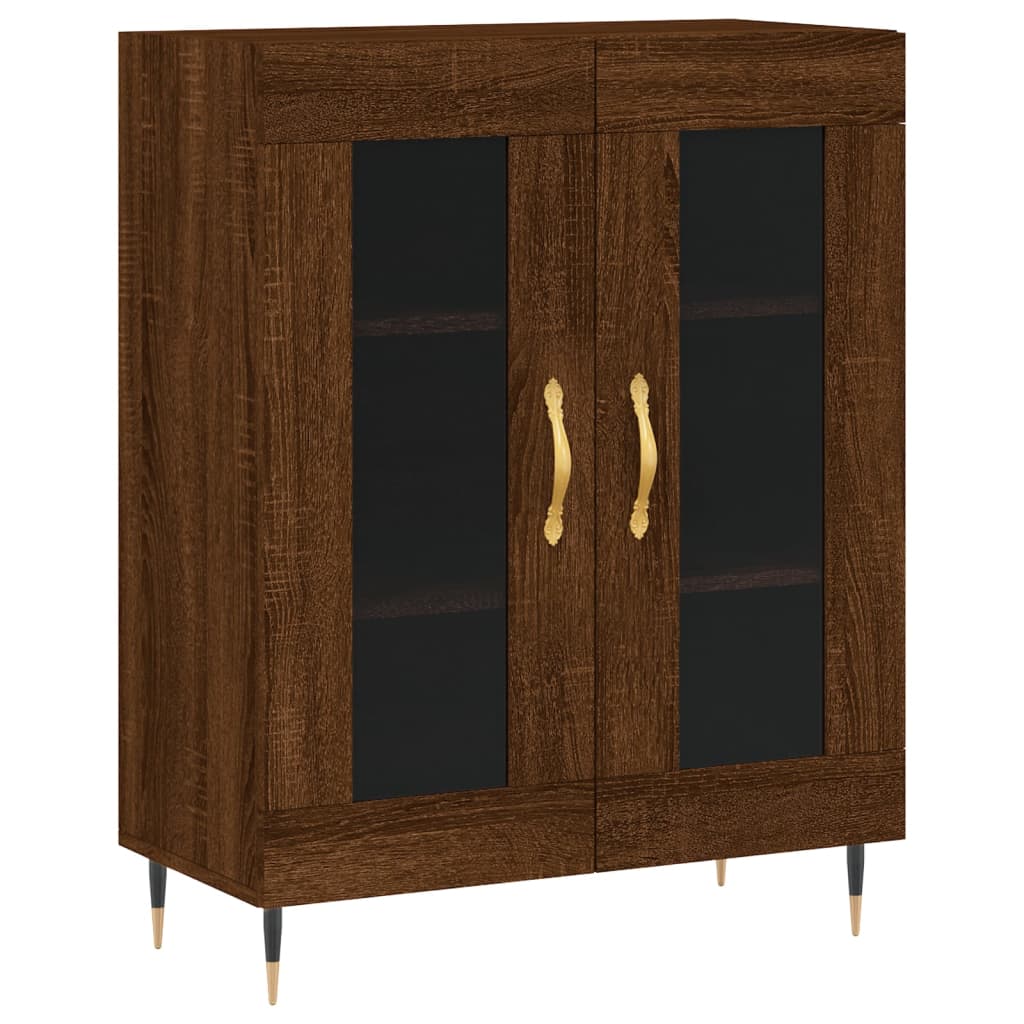 vidaXL Highboard Braun Eichen-Optik 69,5x34x180 cm Holzwerkstoff