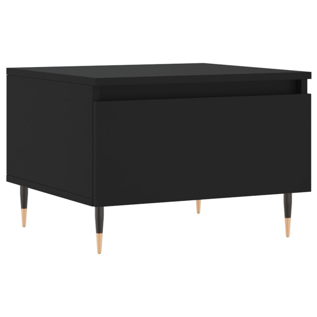 vidaXL Couchtische 2 Stk. Schwarz 50x46x35 cm Holzwerkstoff