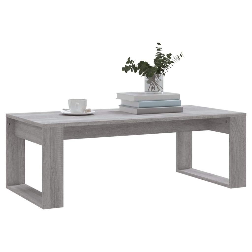 vidaXL Couchtisch Grau Sonoma 102x50x35 cm Holzwerkstoff