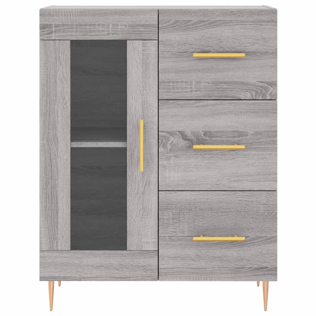 vidaXL Sideboard Grau Sonoma 69,5x34x90 cm Holzwerkstoff