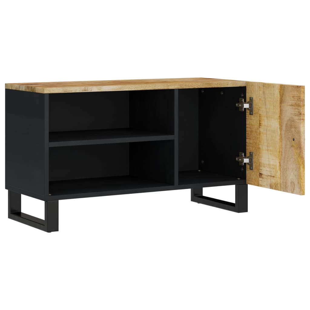 vidaXL TV-Schrank 80x33x46 cm Massivholz Mango & Holzwerkstoff