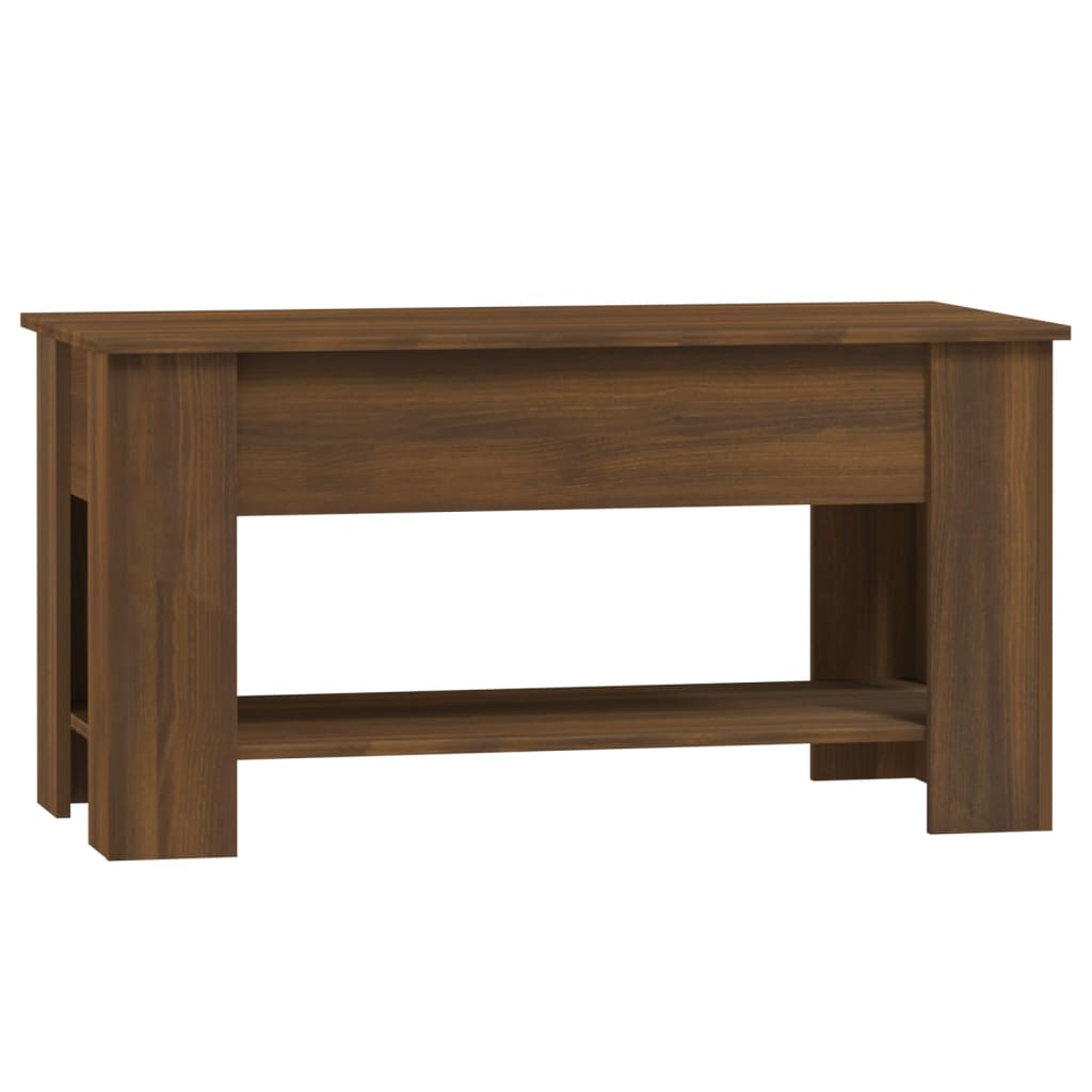 vidaXL Couchtisch Braun Eichen-Optik 101x49x52 cm Holzwerkstoff