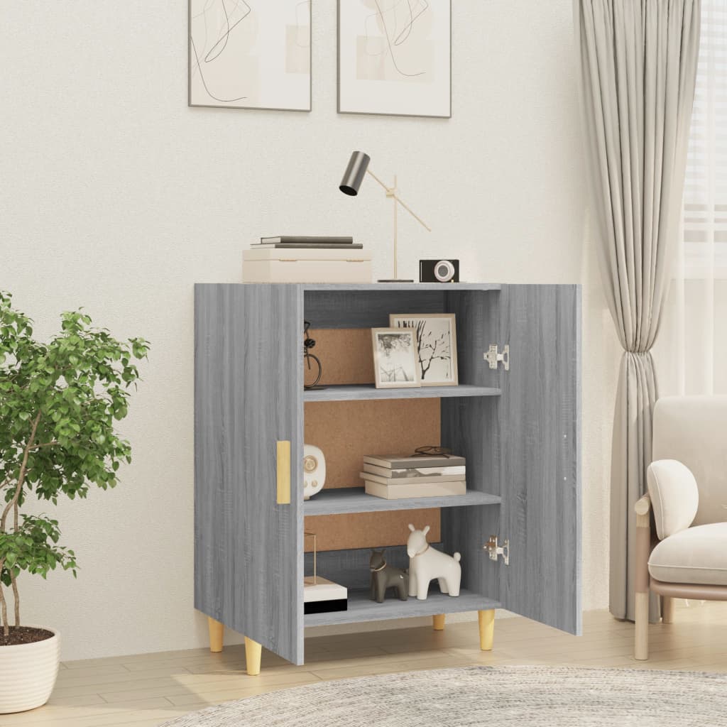 vidaXL Sideboard Grau Sonoma 70x34x90 cm Holzwerkstoff