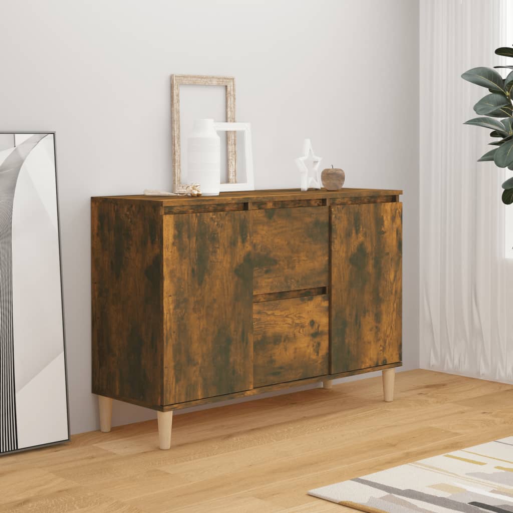 vidaXL Sideboard Räuchereiche 103,5x35x70 cm Holzwerkstoff