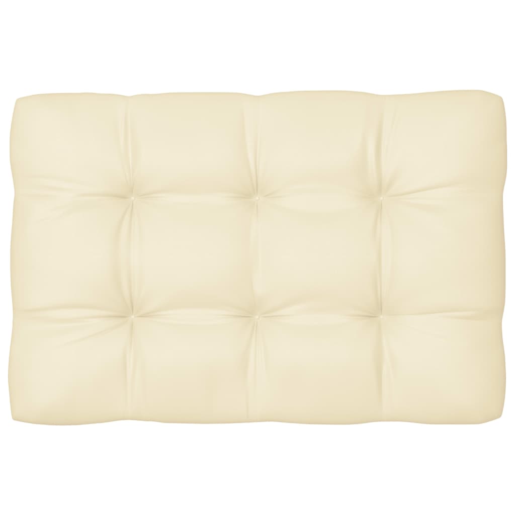 vidaXL Palettensofa-Auflagen 7 Stk. Creme