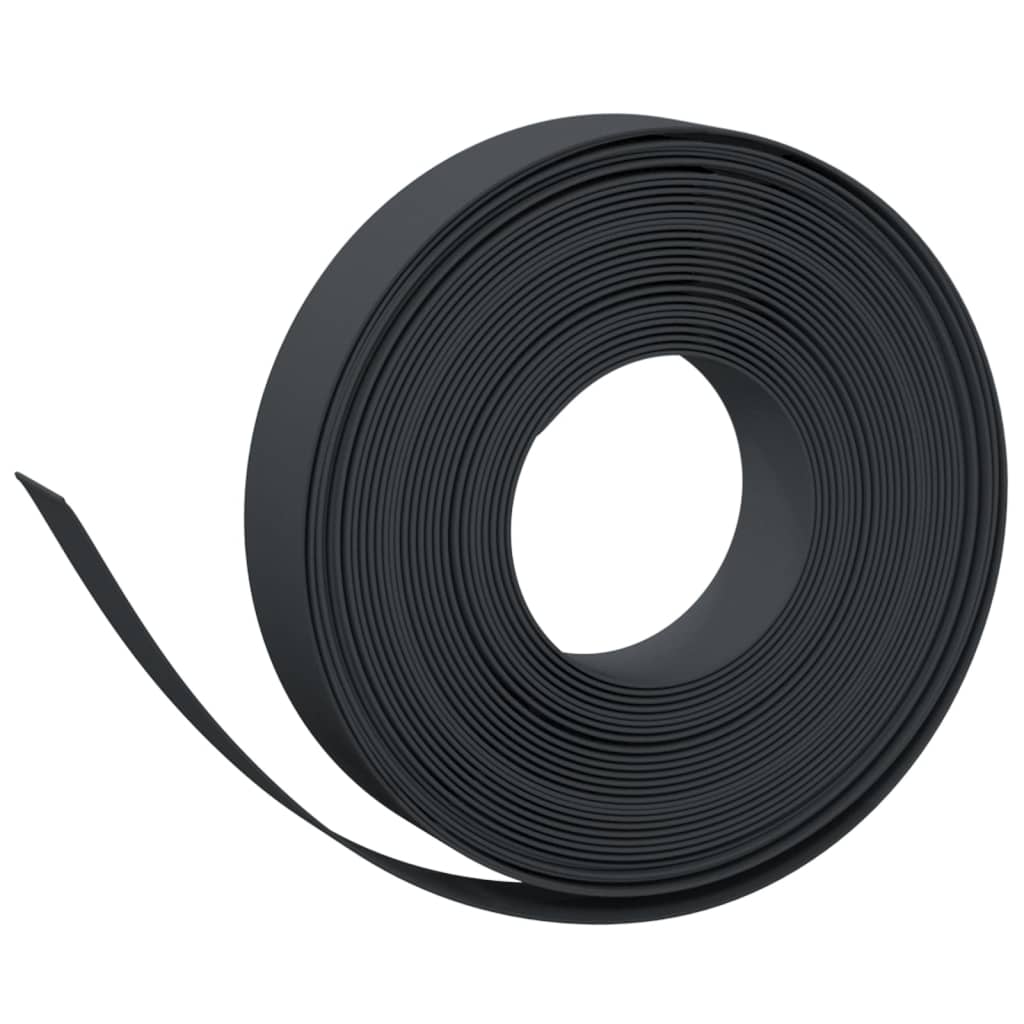 vidaXL Rasenkanten 4 Stk. Schwarz 10 m 10 cm Polyethylen