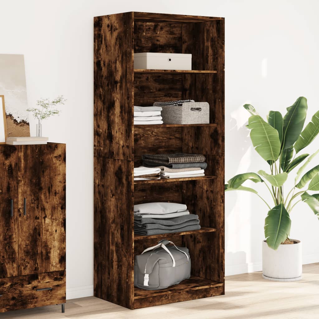 vidaXL Kleiderschrank Räuchereiche 80x50x200 cm Holzwerkstoffs