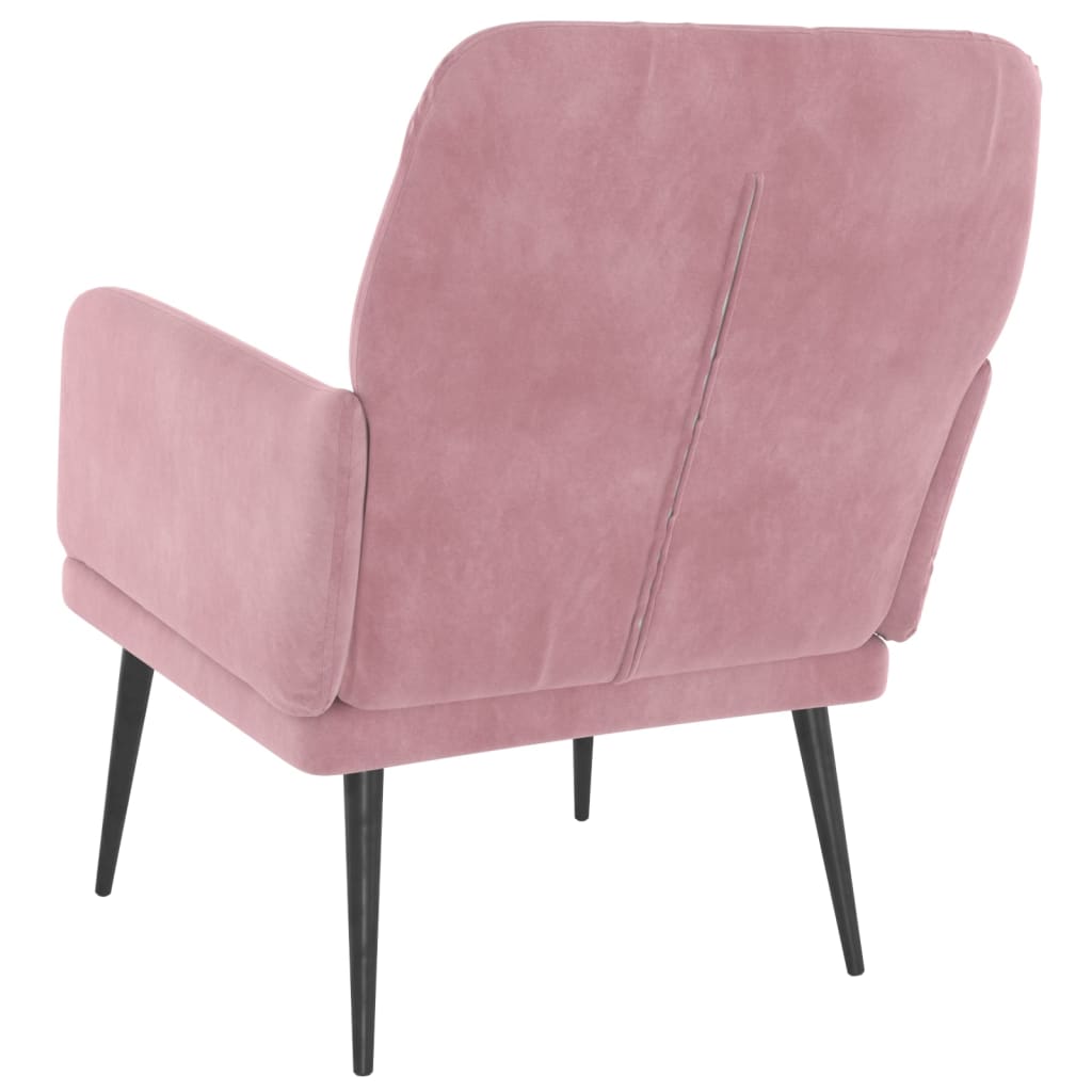 vidaXL Sessel Rosa 62x79x79 cm Samt