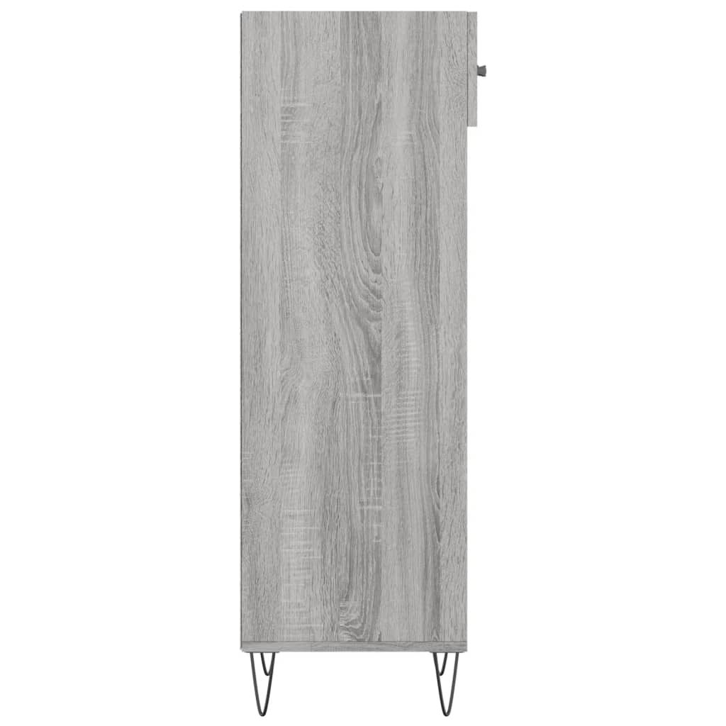 vidaXL Schuhschrank Grau Sonoma 30x35x105 cm Holzwerkstoff