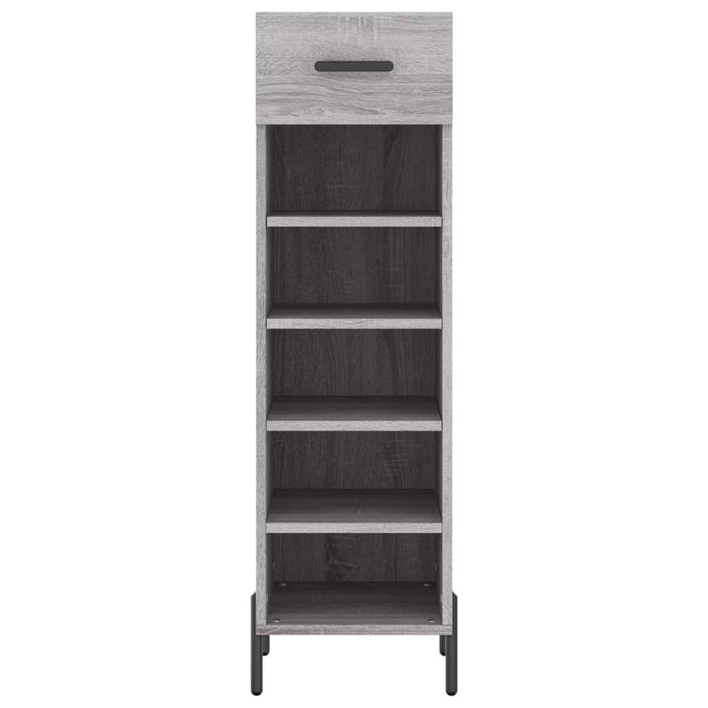 vidaXL Schuhschrank Grau Sonoma 30x35x105 cm Holzwerkstoff