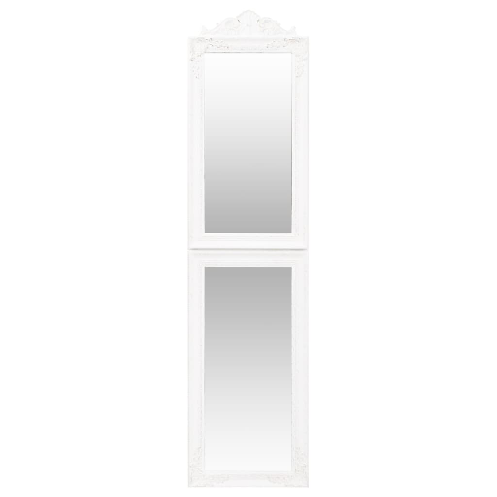 vidaXL Standspiegel Weiß 45x180 cm