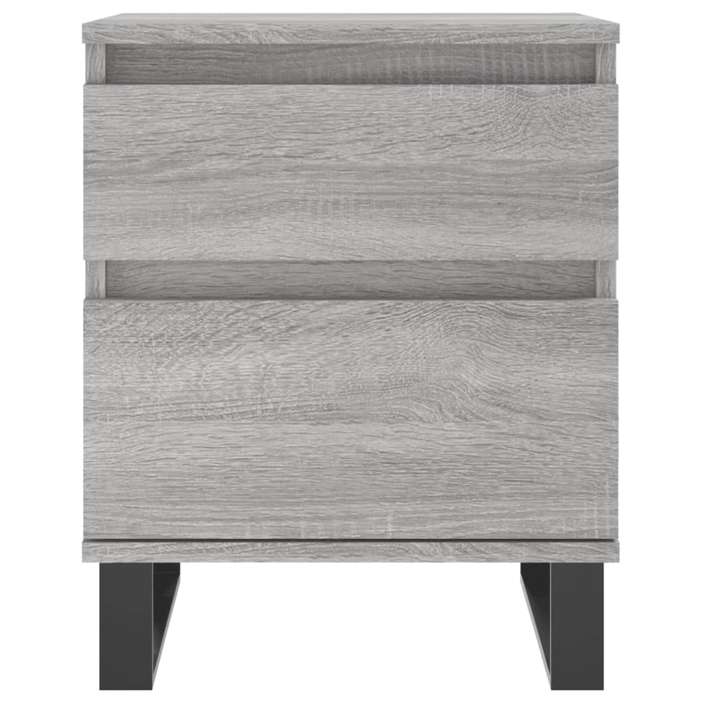 vidaXL Nachttische 2 Stk. Grau Sonoma 40x35x50 cm Holzwerkstoff