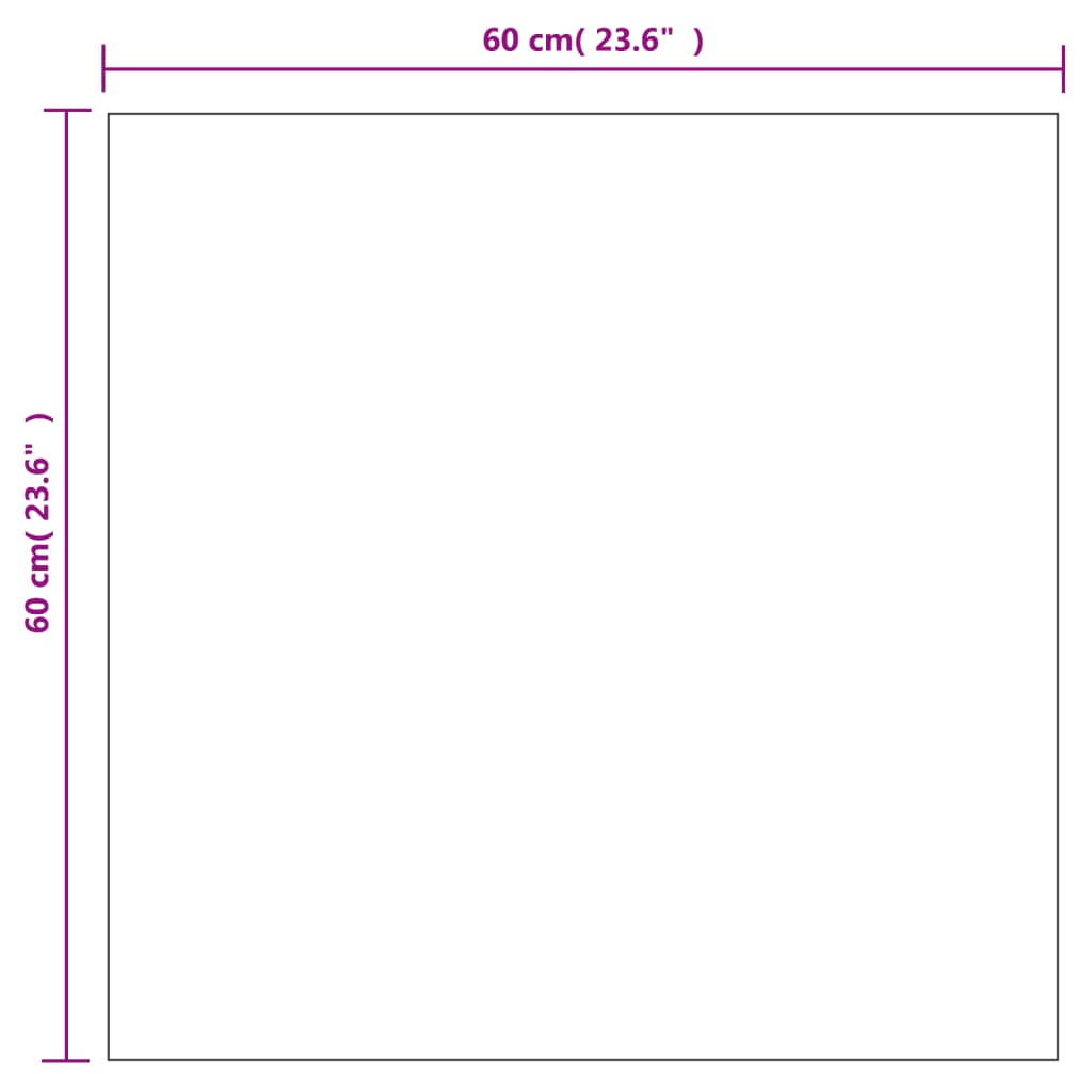 vidaXL Wandspiegel mit LED-Beleuchtung Quadratisch Glas