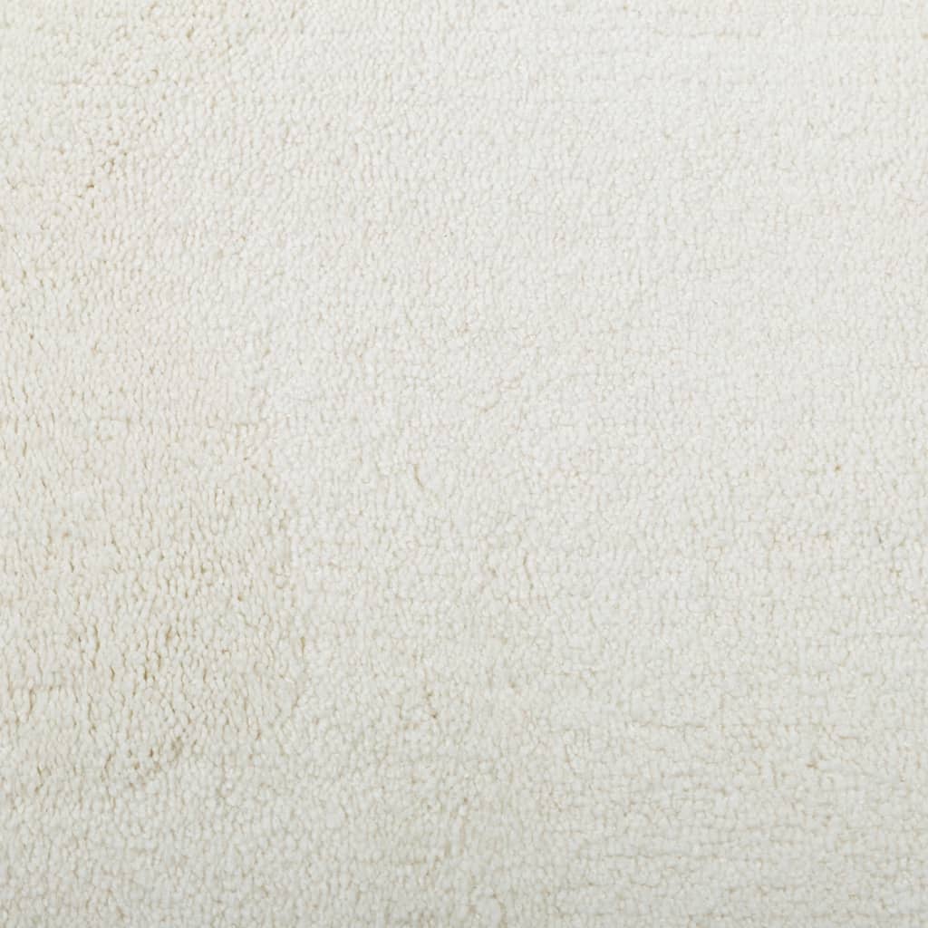 vidaXL Teppich OVIEDO Kurzflor Creme 80x150 cm