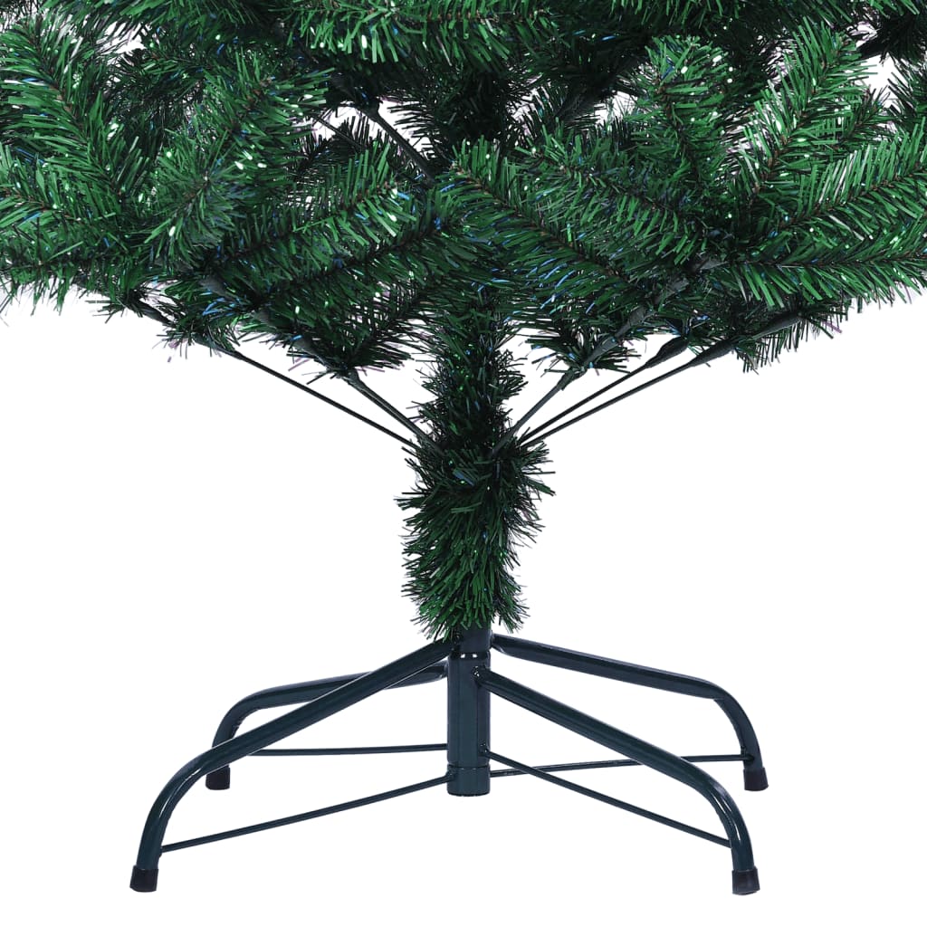 vidaXL Künstlicher Weihnachtsbaum Schillernde Spitzen Grün 180 cm PVC