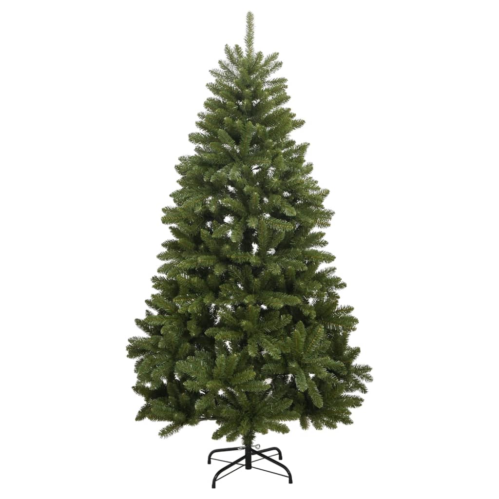 vidaXL Künstlicher Weihnachtsbaum Klappbar 300 LEDs & Kugeln 240 cm