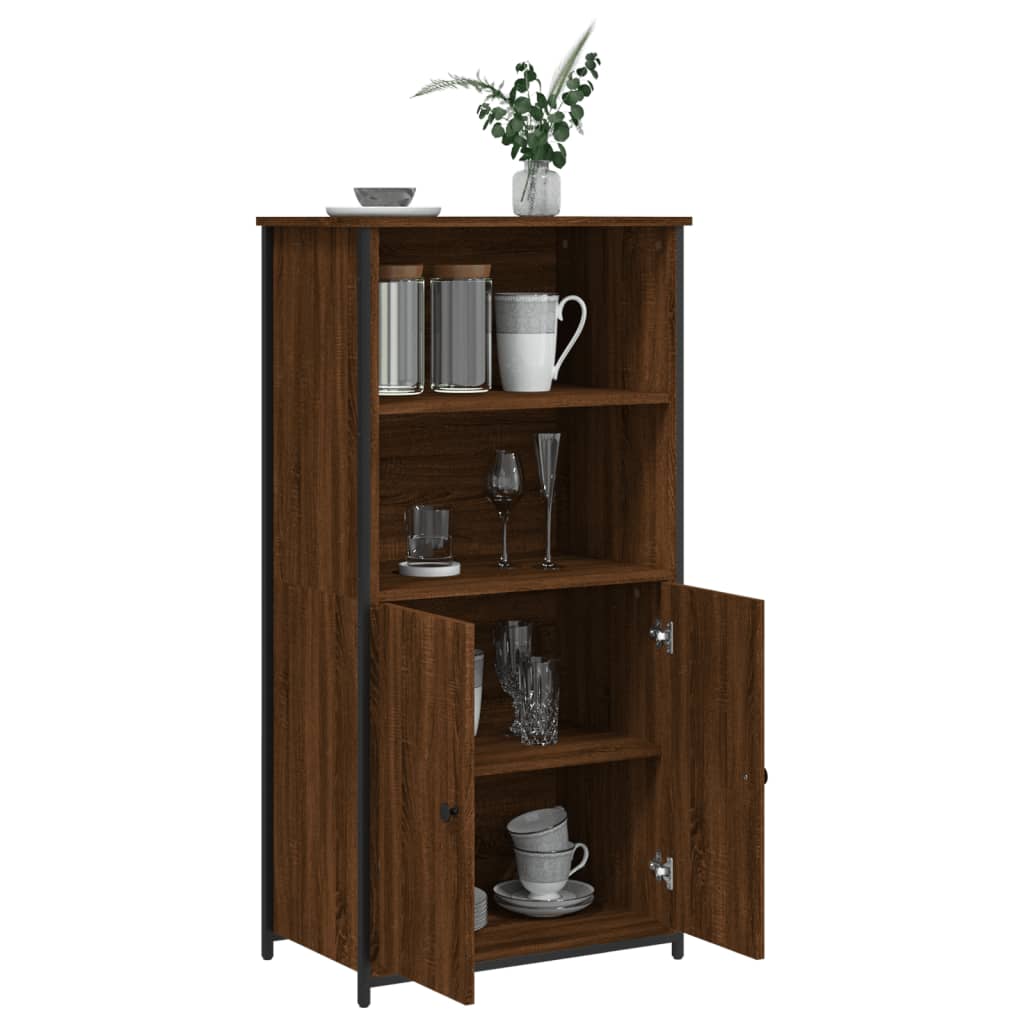 vidaXL Highboard Braun Eichen-Optik 62x36x121,5 cm Holzwerkstoff