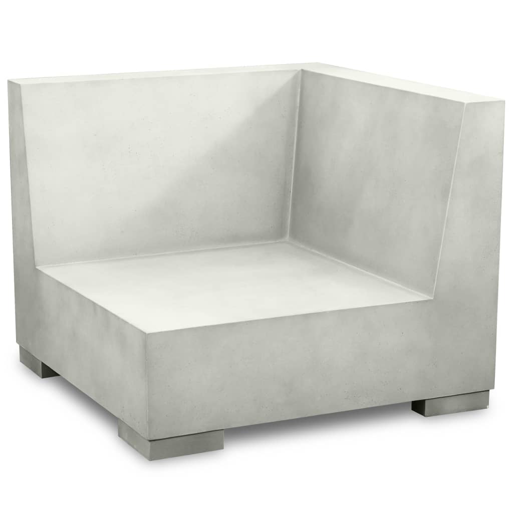 vidaXL 6-tlg. Garten-Lounge-Set mit Auflagen Beton Grau