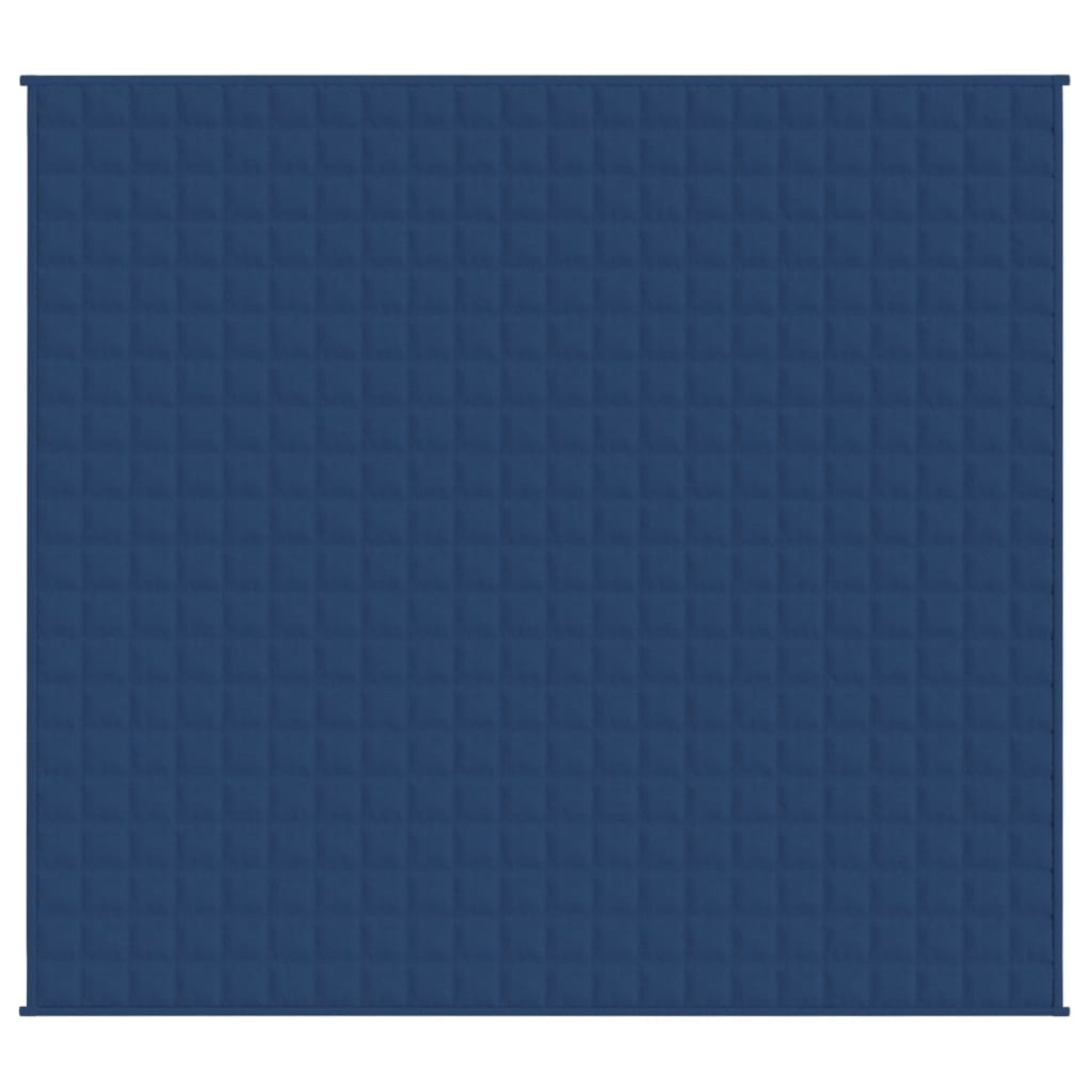 vidaXL Gewichtsdecke Blau 220x235 cm 11 kg Stoff