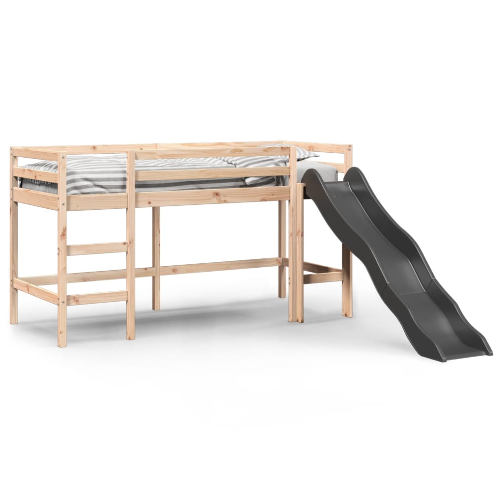 vidaXL Kinderhochbett ohne Matratze 80x200 cm Massivholz Kiefer