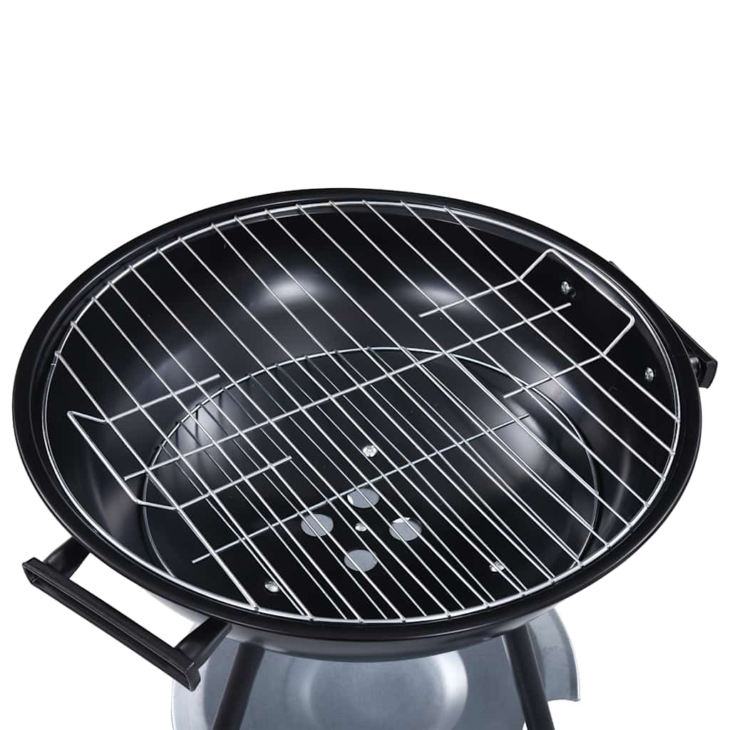 vidaXL Tragbarer Holzkohlegrill XXL mit Rädern 44 cm