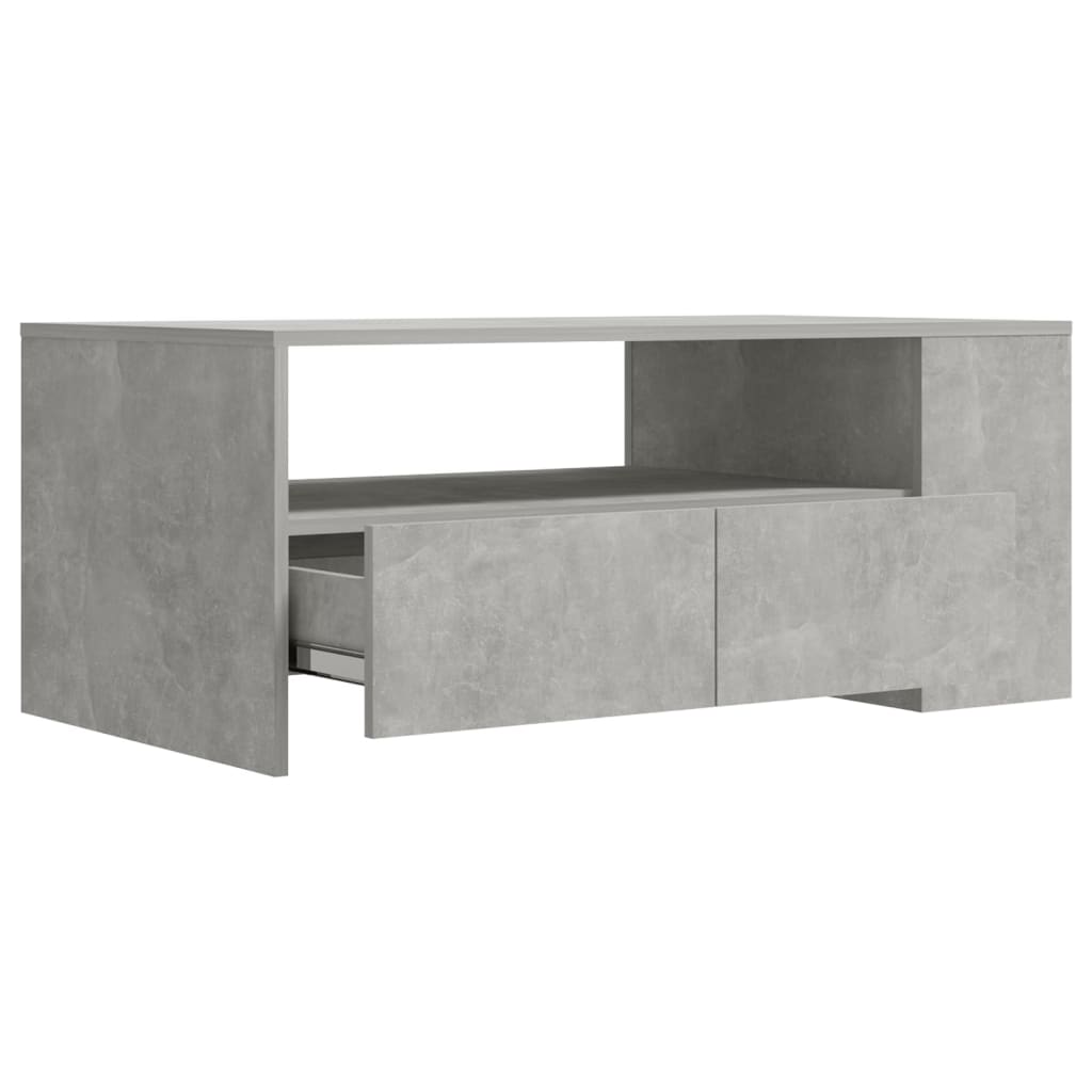 vidaXL Couchtisch Betongrau 102x55x42 cm Holzwerkstoff