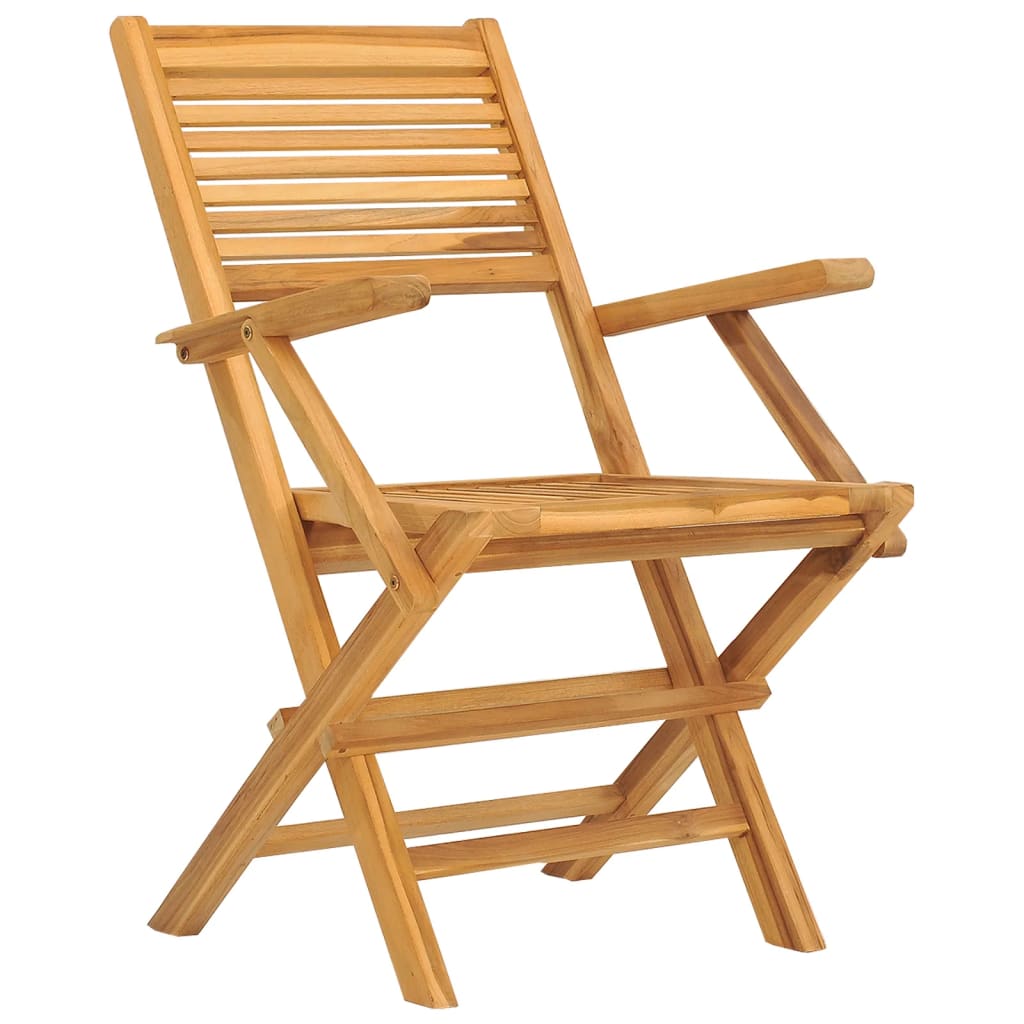 vidaXL Gartenstühle 6 Stk. Klappbar 55x62x90 cm Massivholz Teak