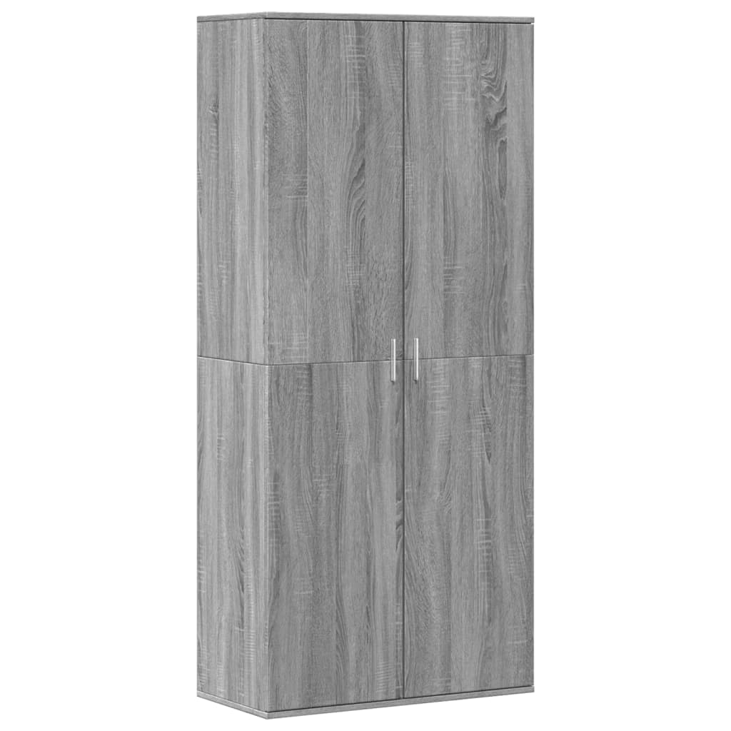 vidaXL Schuhschrank Grau Sonoma 80x39x178 cm Holzwerkstoff