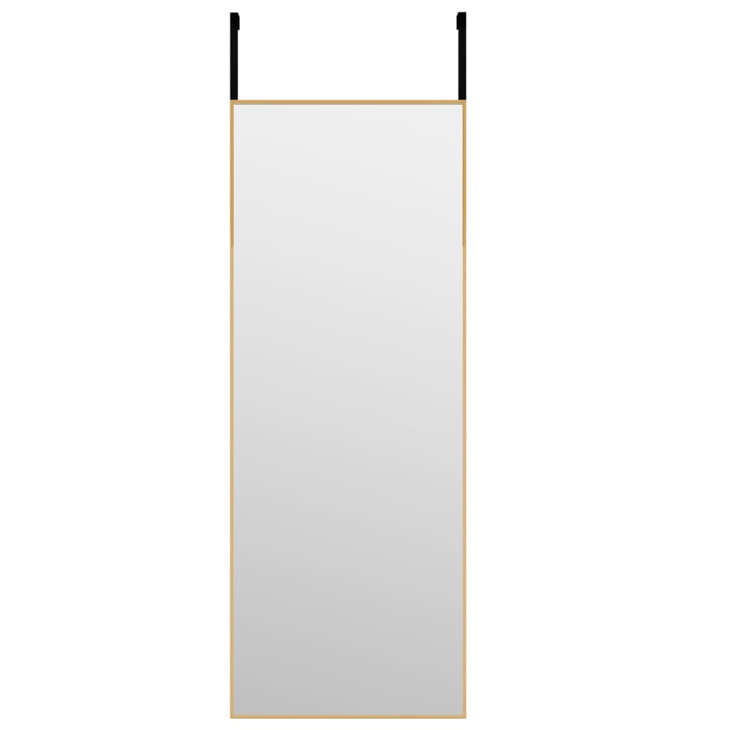 vidaXL Türspiegel Golden 30x80 cm Glas und Aluminium