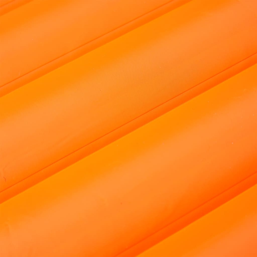 vidaXL Selbstaufblasende Isomatte mit Kissen Orange