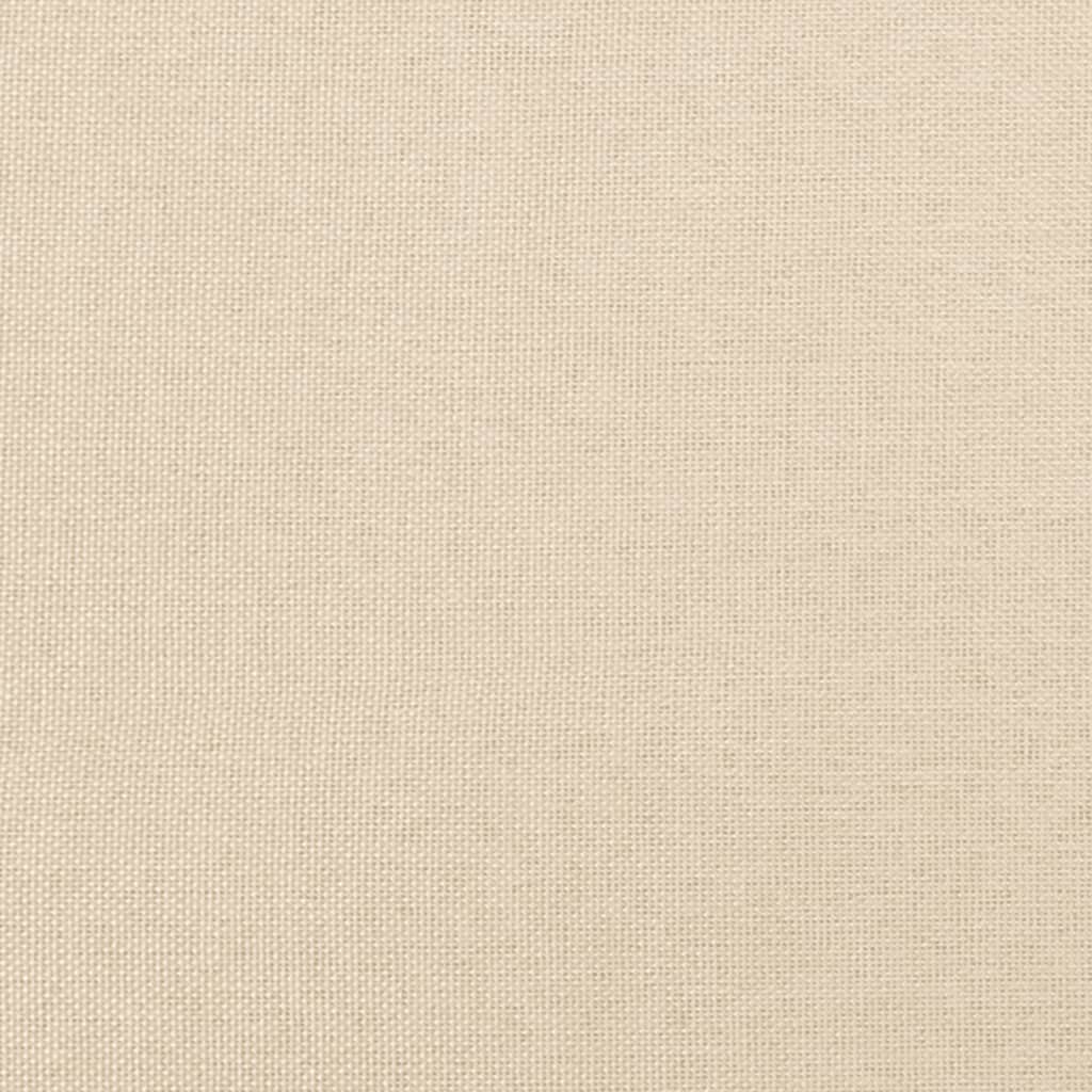 vidaXL Taschenfederkernmatratze Creme 120x190x20 cm Stoff