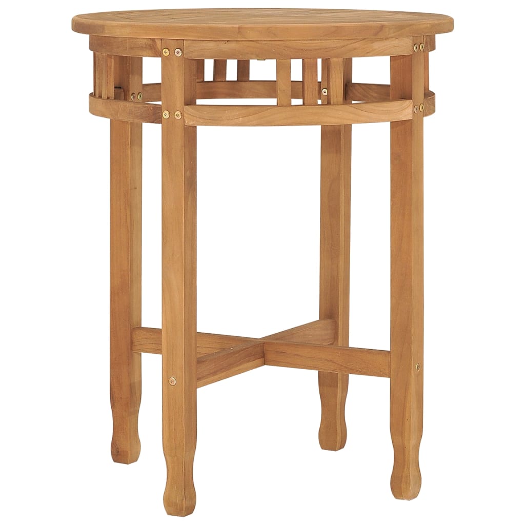 vidaXL Bistrotisch Ø60x60 cm Teak Massivholz