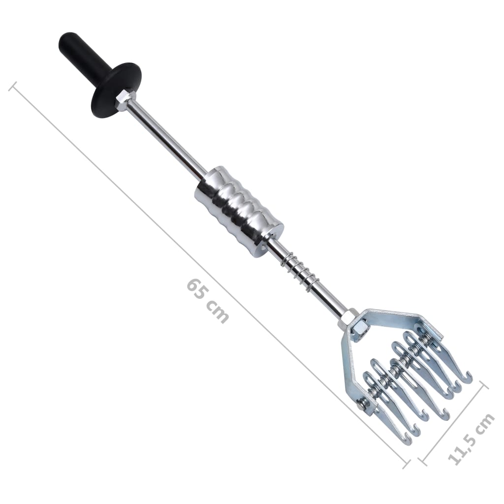 vidaXL Gleithammer mit Haken 65 cm Kohlenstoffstahl