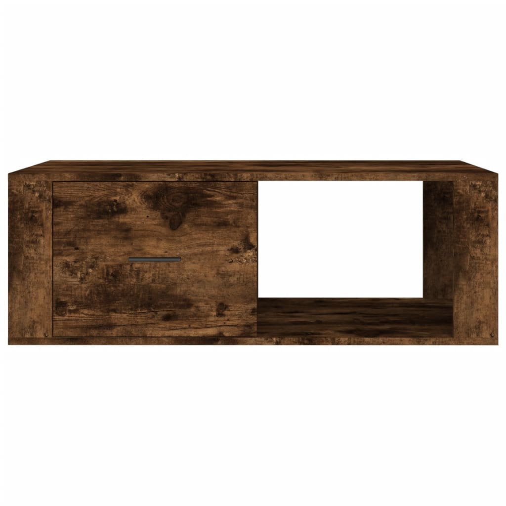 vidaXL Couchtisch Räuchereiche 100x50,5x35 cm Holzwerkstoff