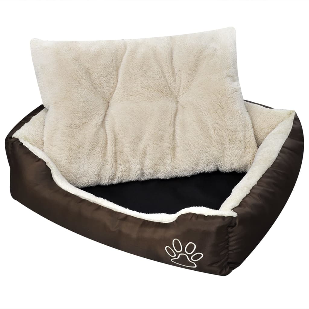 vidaXL Warmes Hundebett mit Polsterkissen M