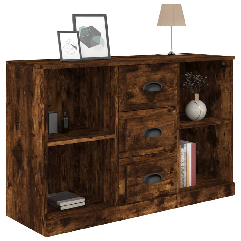 vidaXL Sideboard Räuchereiche 104,5x35,5x67,5 cm Holzwerkstoff