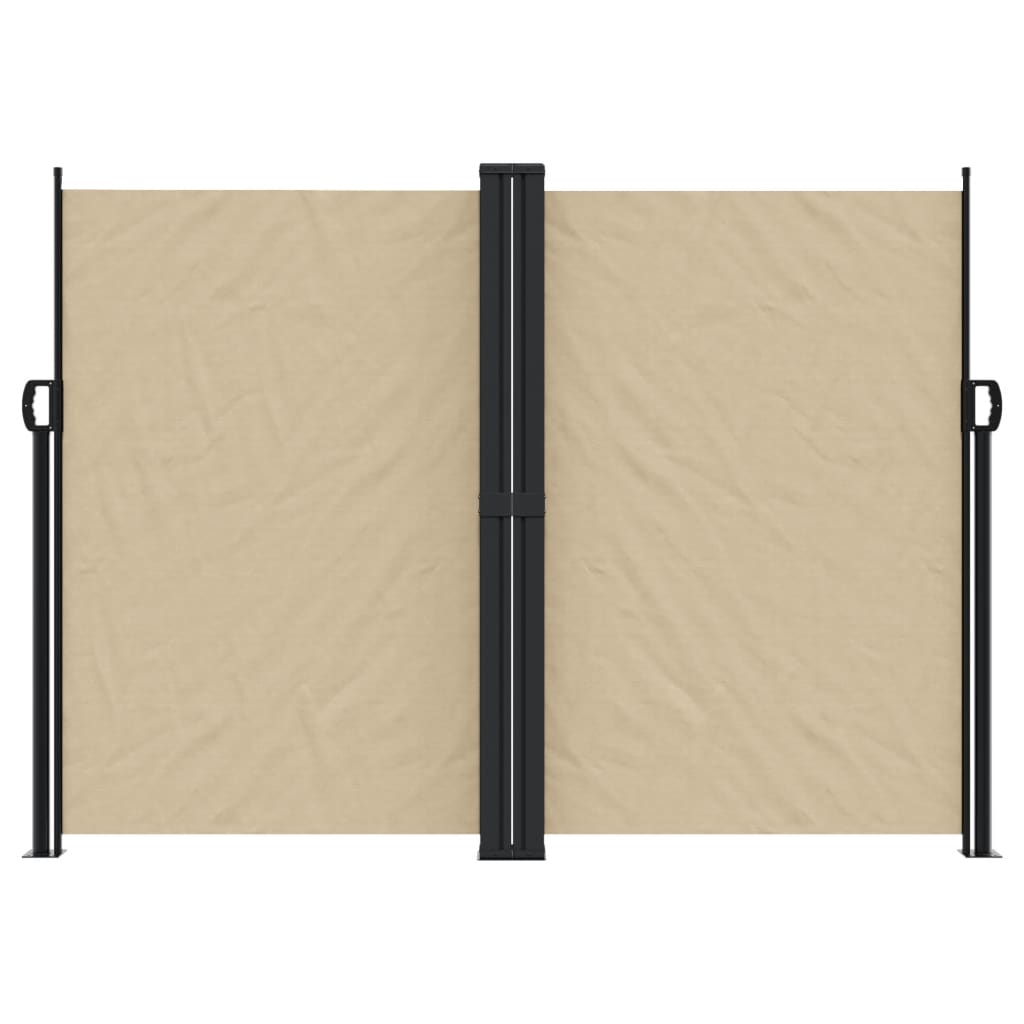 vidaXL Seitenmarkise Ausziehbar Beige 180x1200 cm