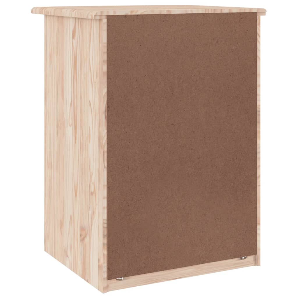 vidaXL Nachttisch ALTA Natur 41x35x55,5 cm Massivholz Kiefer