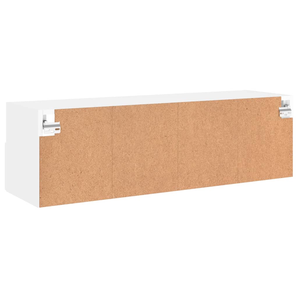 vidaXL TV-Wandschrank Weiß 100x30x30 cm Holzwerkstoff